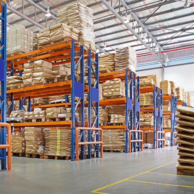 Warehouse Racks in Use