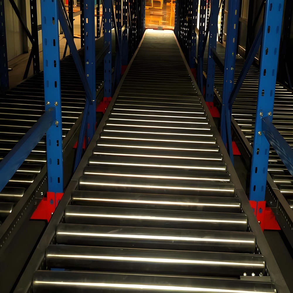 Factory Custom FIFO High Efficient Warehouse Storage Gravity Pallet Flow Racks Roller Rack/Pallet Flow Racking
