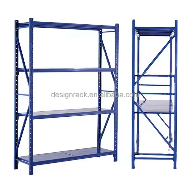 Light Duty Racking Shelf Metal Shelves Easy Assemble Storage Racks Adjustable Steel Rack