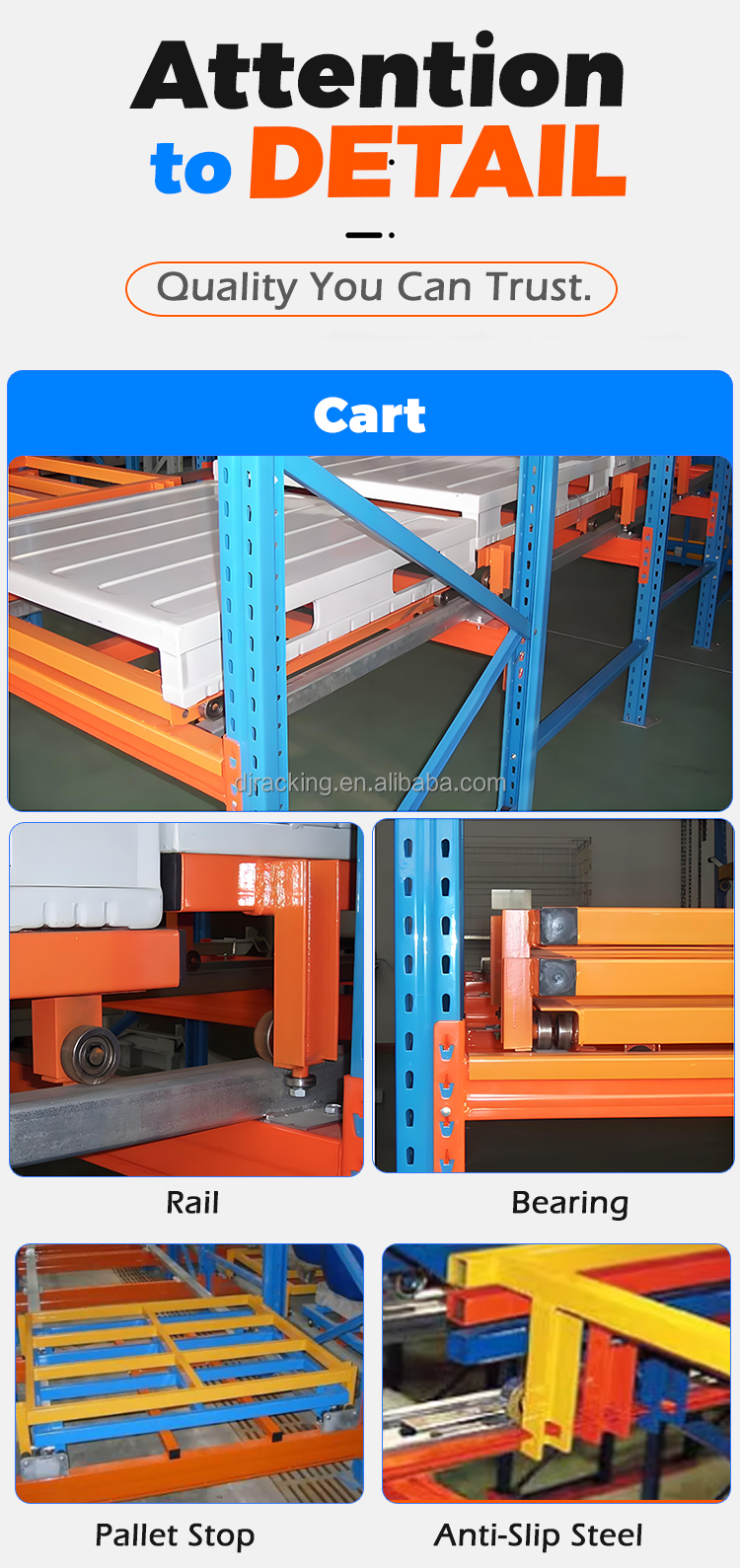 Pallet racking detail