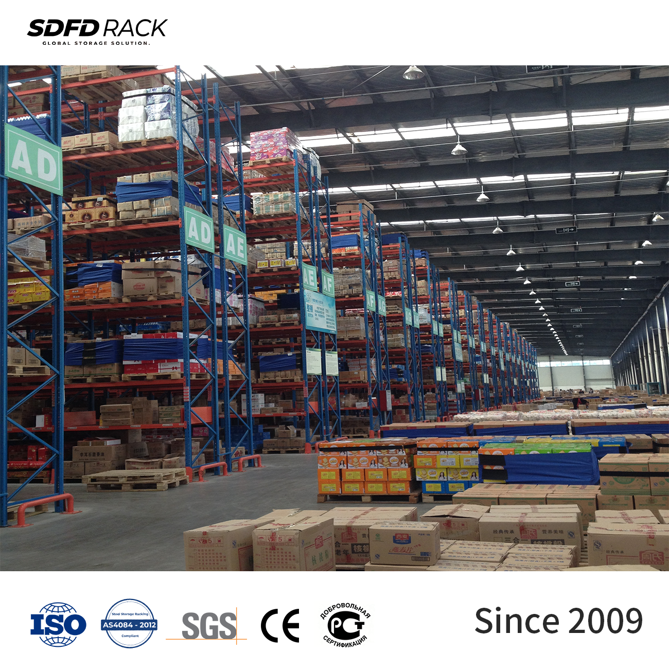 Adjustable Heavy Duty Teardrop Pallet Rack System High Load Capacity Industrial Metal Pallet Racks For Warehouse Storage