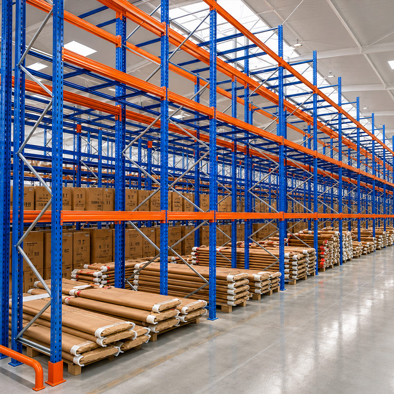 Warehouse Storage Rack System High Density Porta Pallet 1000kg Q235B Cold Rolled Steel Heavy Duty Pallet Rack Warehouse