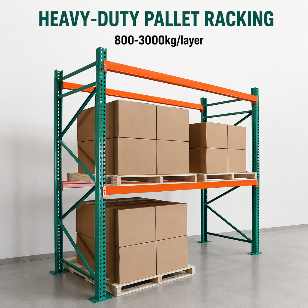 OEM Peterack CE Certified Teardrop Hole Heavy Duty Steel Shelving Units for Warehouse Garage Storage Racks System Pallet Racking