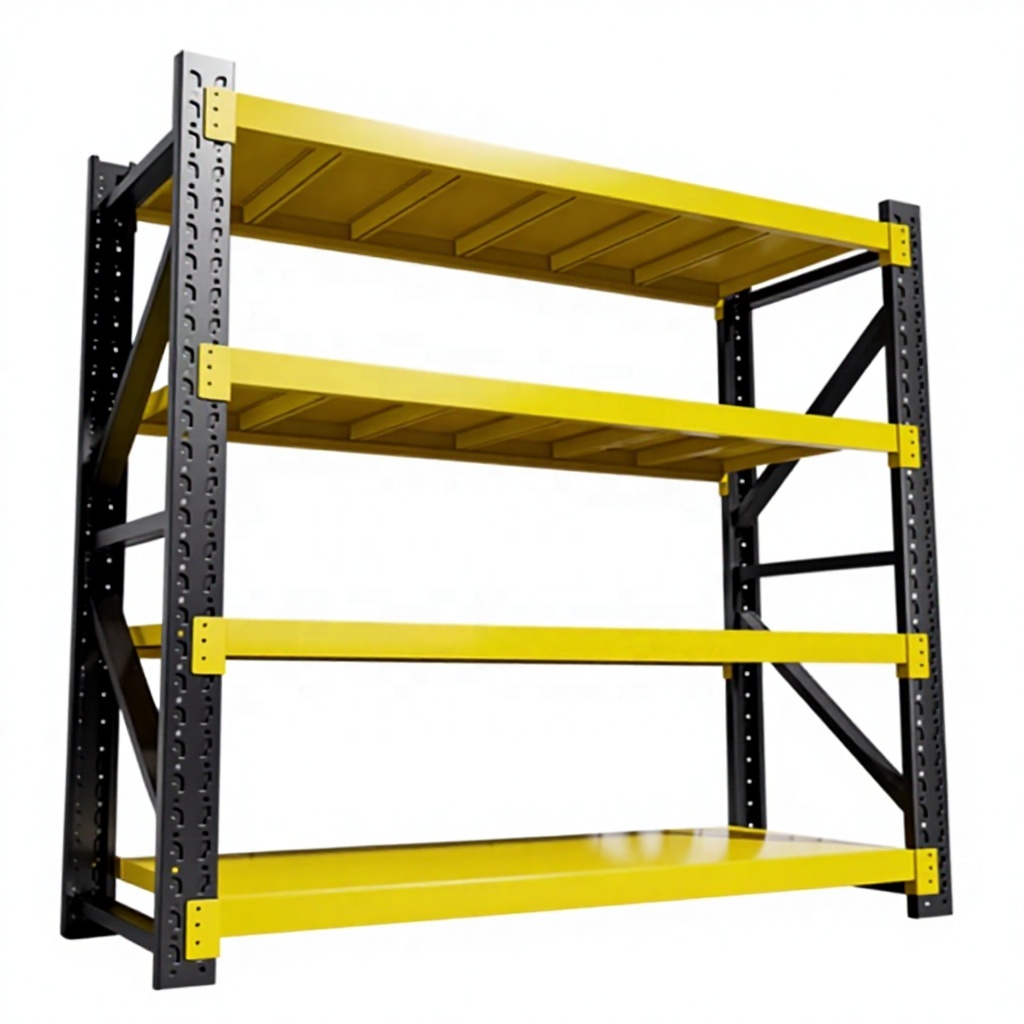 4 Tier Heavy Duty Foldable Boltless Metal Storage Rack Adjustable Industrial Warehouse Storage Shelves Commercial Steel Shelving