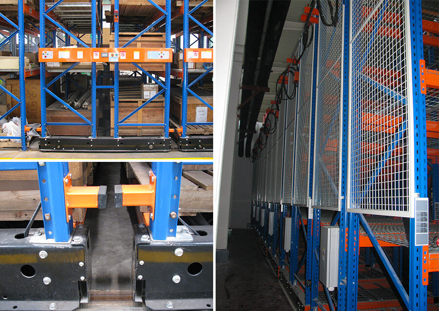 Corrosion-resistant Automatic Electric Mobile Pallet Racking Warehouse Shelves Mobile Rack System for Cold Room Storage