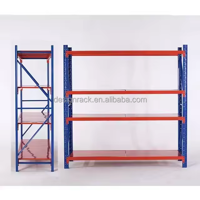 Light Duty Racking Shelf Metal Shelves Easy Assemble Storage Racks Adjustable Steel Rack