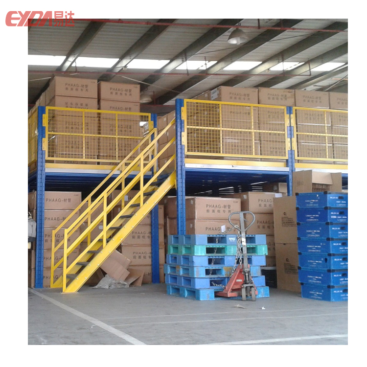 Eyda Industrial Steel 5-Layer Heavy Duty Drive-Through Mezzanine Floor Racking System Anti-Rust Finish 1000kg/sqm Load Capacity