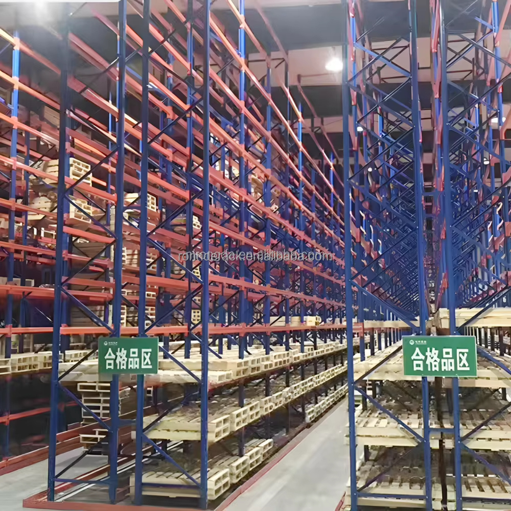 Custom Euro Very Narrow Aisle Racking System VNA Galvanized Narrow Pallet Racking for Warehouse Solution