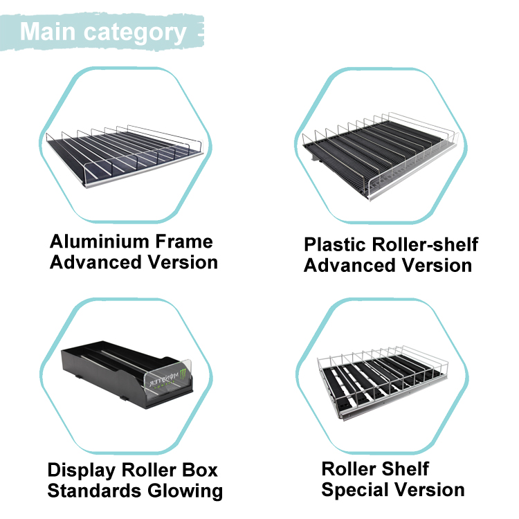Gravity Roller Shelf Feature