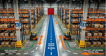 Turnkey full warehouse storage master plan