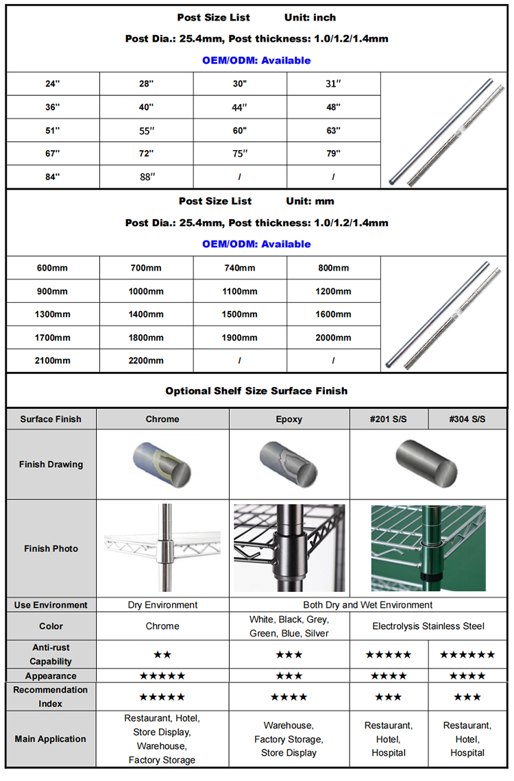 Chrome Wire Shelving,Competitive Price Heavy Duty 4 Tier Steel Warehouse Storage Rack