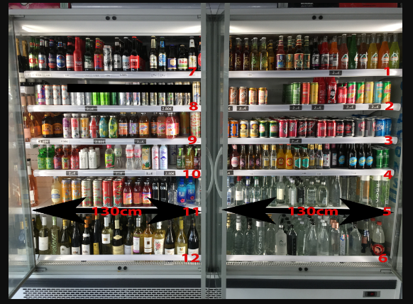 Gravity Flow Shelf FIFO System Custom Size Black Eco-Friendly Supermarket Roller Pusher Self Maintenance For Walk-in Cooler