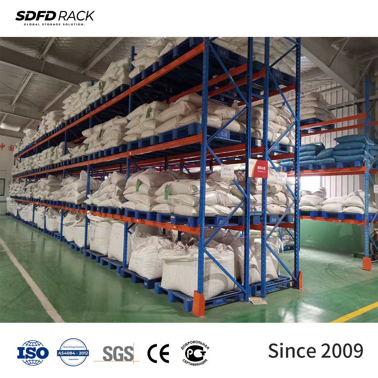 SDFD Industrial Heavy Duty Steel Pallet Rack Warehouse Shelving System for Storage Goods