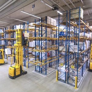 Galvanized Very Narrow Aisle VNA racking system for high-density warehouse