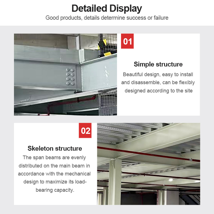 Heavy Duty Mezzanine Platform Mezzanine Racking System Pallet Rack Support Customized