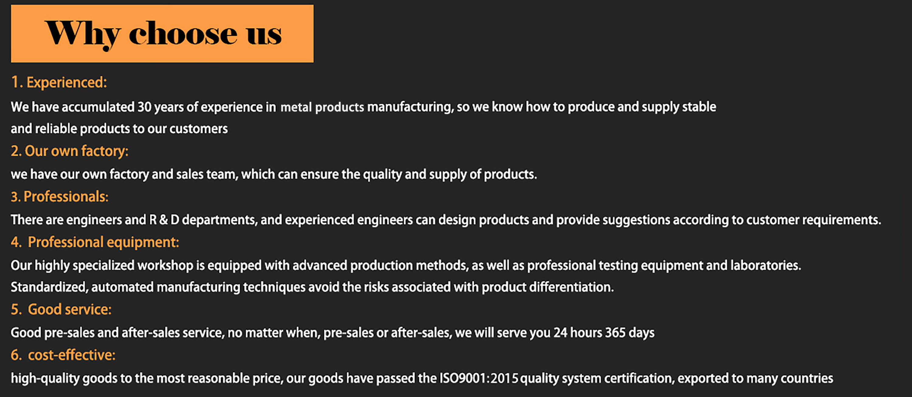 Specification detail 2