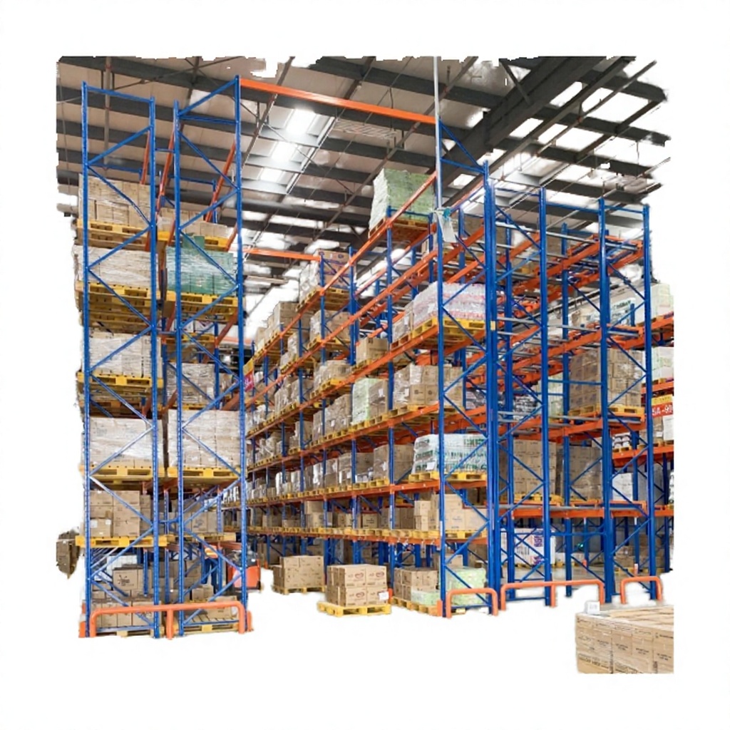 Push-Back Pallet Rack System View 1